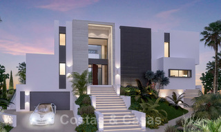 Moderna y lujosa villa en venta en un resort de golf de Mijas, con vistas panorámicas al campo y al mar, Costa del Sol 38945 