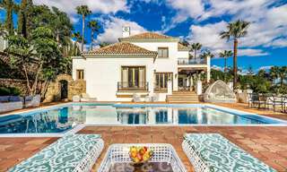 Majestuosa propiedad palaciega en venta casita de invitados independiente y total privacidad rodeada de campos de golf en Benahavis - Marbella 39003 