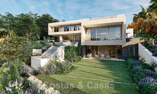 Villa modernista en venta con vistas al mar, rodeada de un hermoso y verde paisaje en Cascada de Camojan en la Milla de Oro de Marbella 39628 