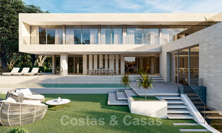Villa modernista en venta con vistas al mar, rodeada de un hermoso y verde paisaje en Cascada de Camojan en la Milla de Oro de Marbella 39630 