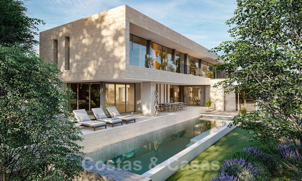 Villa modernista en venta con vistas al mar, rodeada de un hermoso y verde paisaje en Cascada de Camojan en la Milla de Oro de Marbella 39631