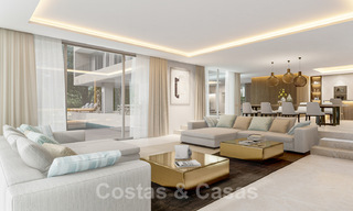 Villa modernista en venta con vistas al mar, rodeada de un hermoso y verde paisaje en Cascada de Camojan en la Milla de Oro de Marbella 39637 