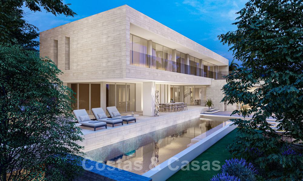 Villa modernista en venta con vistas al mar, rodeada de un hermoso y verde paisaje en Cascada de Camojan en la Milla de Oro de Marbella 39652