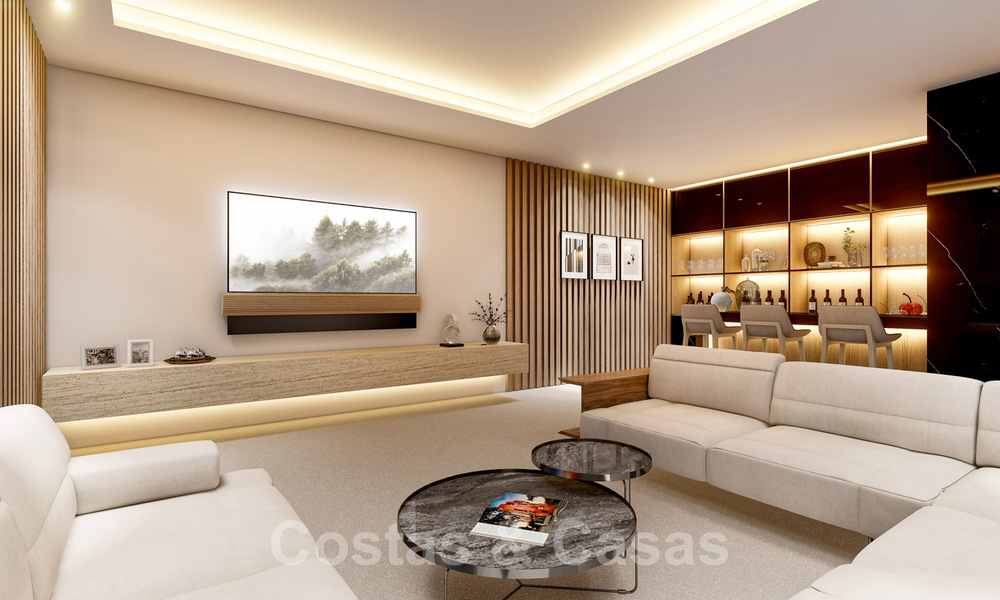 Villa modernista en venta con vistas al mar, rodeada de un hermoso y verde paisaje en Cascada de Camojan en la Milla de Oro de Marbella 39654