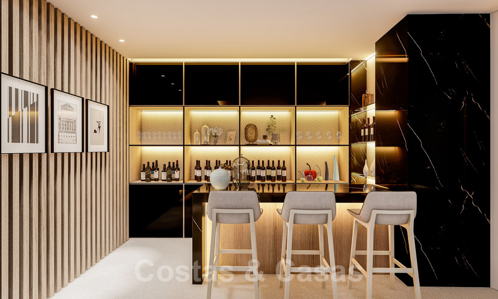 Villa modernista en venta con vistas al mar, rodeada de un hermoso y verde paisaje en Cascada de Camojan en la Milla de Oro de Marbella 39656