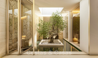 Villa modernista en venta con vistas al mar, rodeada de un hermoso y verde paisaje en Cascada de Camojan en la Milla de Oro de Marbella 39660 