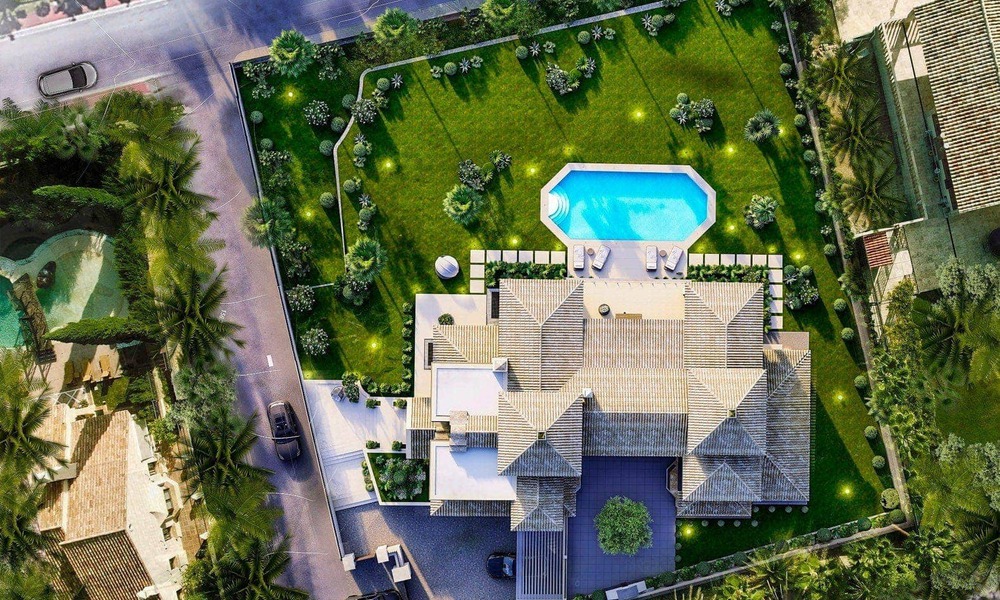 Magnífica villa de lujo en venta de estilo clásico con refinado diseño interior en Sierra Blanca, Marbella 39719