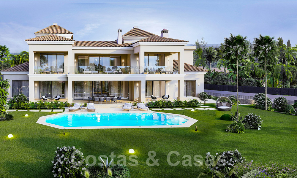 Magnífica villa de lujo en venta de estilo clásico con refinado diseño interior en Sierra Blanca, Marbella 39720