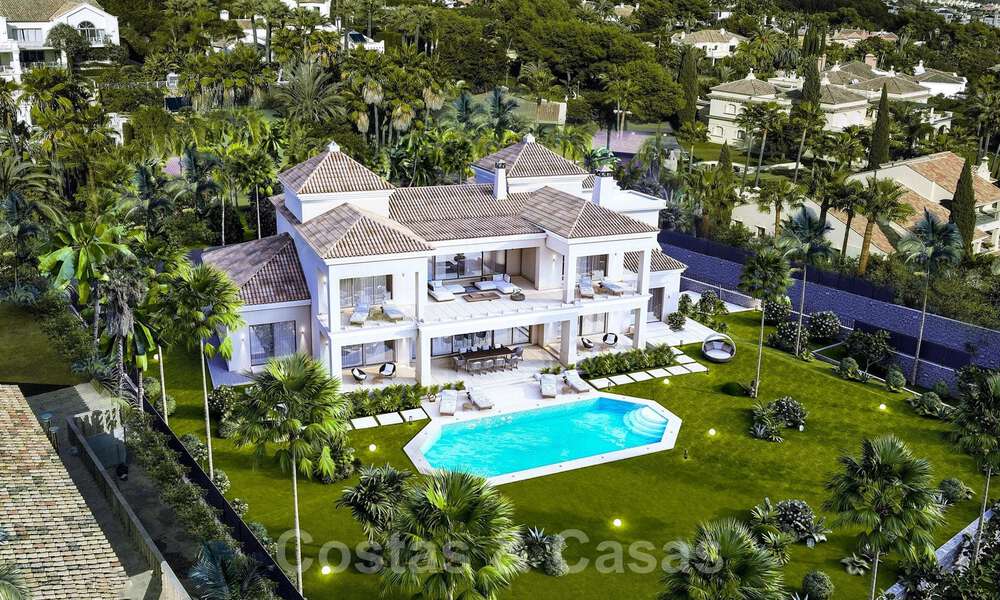 Magnífica villa de lujo en venta de estilo clásico con refinado diseño interior en Sierra Blanca, Marbella 39723