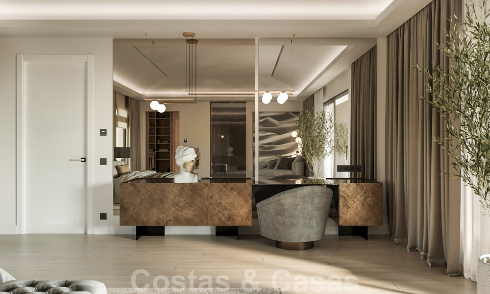 Magnífica villa de lujo en venta de estilo clásico con refinado diseño interior en Sierra Blanca, Marbella 39724