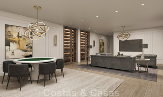 Magnífica villa de lujo en venta de estilo clásico con refinado diseño interior en Sierra Blanca, Marbella 39733 
