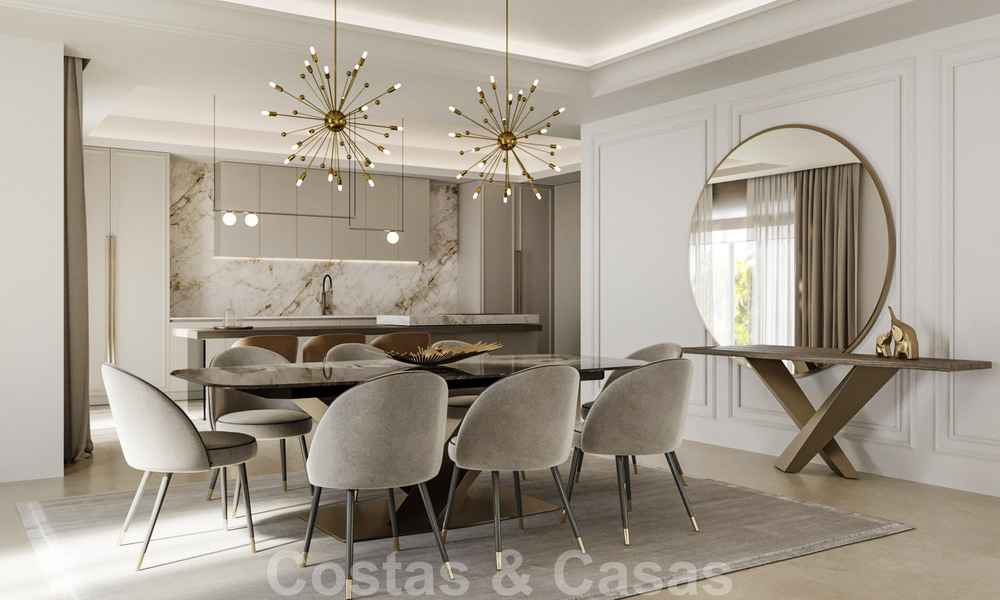 Magnífica villa de lujo en venta de estilo clásico con refinado diseño interior en Sierra Blanca, Marbella 39735