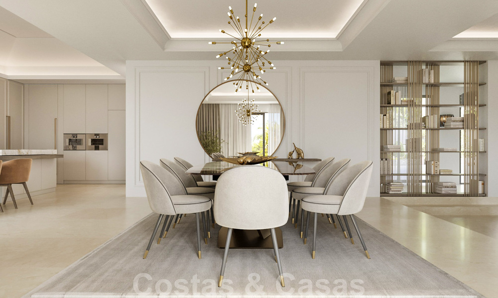Magnífica villa de lujo en venta de estilo clásico con refinado diseño interior en Sierra Blanca, Marbella 39737
