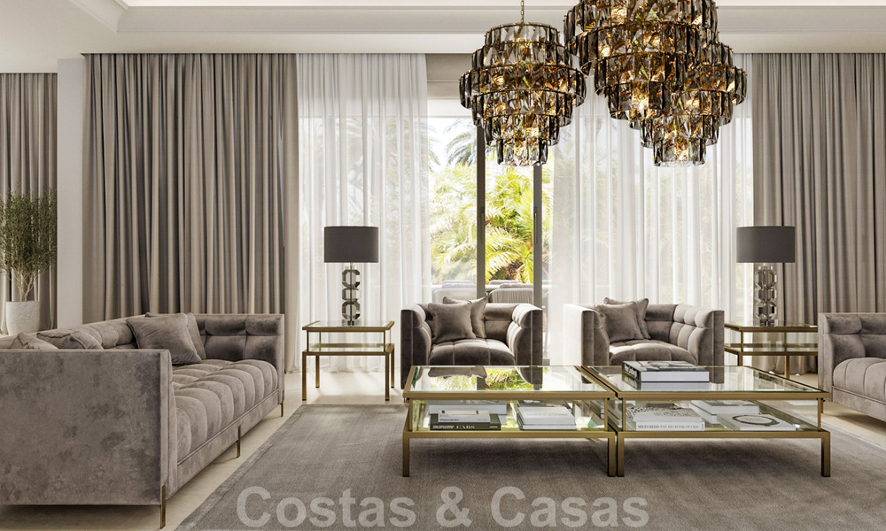 Magnífica villa de lujo en venta de estilo clásico con refinado diseño interior en Sierra Blanca, Marbella 39740