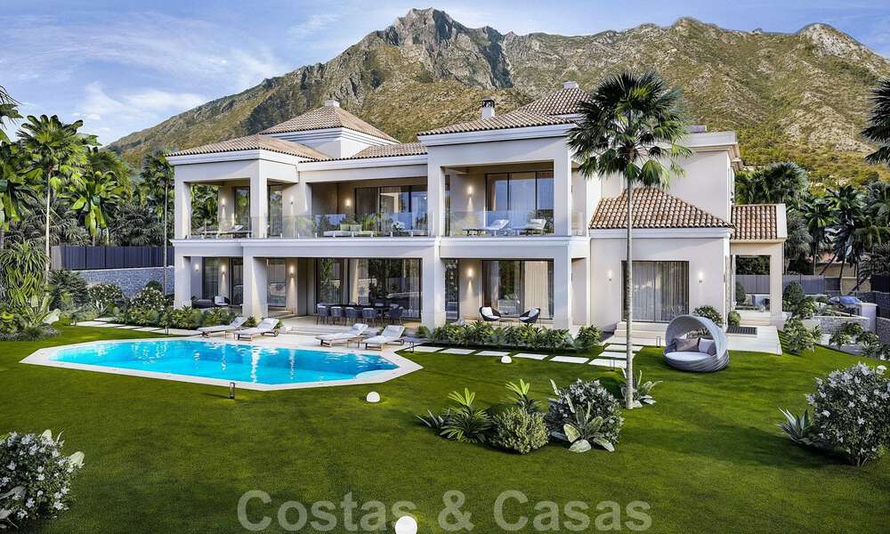 Magnífica villa de lujo en venta de estilo clásico con refinado diseño interior en Sierra Blanca, Marbella 39742