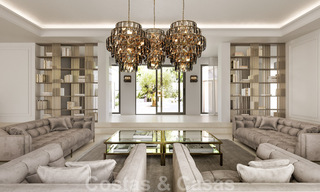 Magnífica villa de lujo en venta de estilo clásico con refinado diseño interior en Sierra Blanca, Marbella 39752 