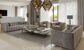 Magnífica villa de lujo en venta de estilo clásico con refinado diseño interior en Sierra Blanca, Marbella 39754 
