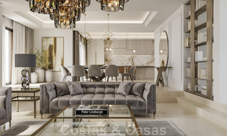 Magnífica villa de lujo en venta de estilo clásico con refinado diseño interior en Sierra Blanca, Marbella 39755 