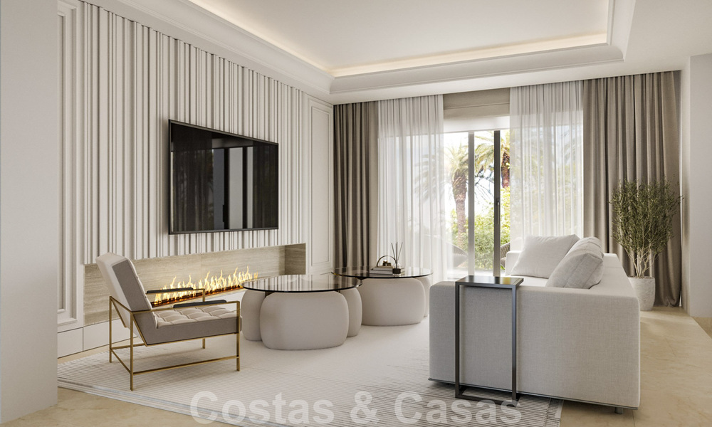 Magnífica villa de lujo en venta de estilo clásico con refinado diseño interior en Sierra Blanca, Marbella 39756