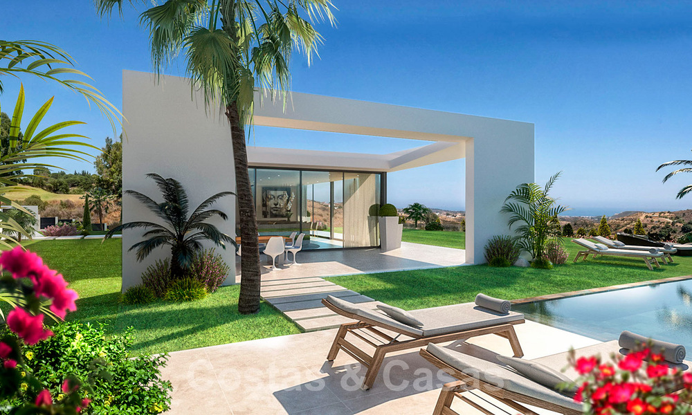 Villa moderna en venta en el campo de golf de Mijas con vistas panorámicas al mar 39799