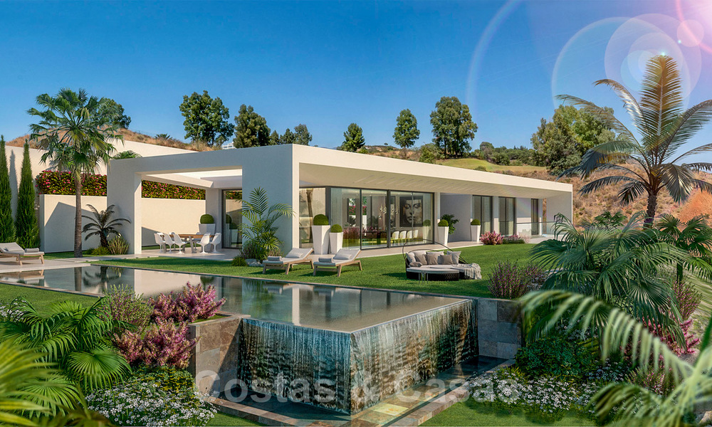 Villa moderna en venta en el campo de golf de Mijas con vistas panorámicas al mar 39800