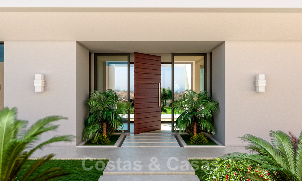 Villa moderna en venta en el campo de golf de Mijas con vistas panorámicas al mar 39801
