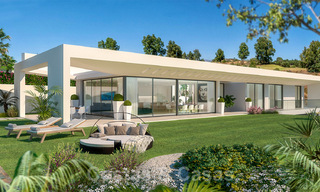 Villa moderna en venta en el campo de golf de Mijas con vistas panorámicas al mar 39802 