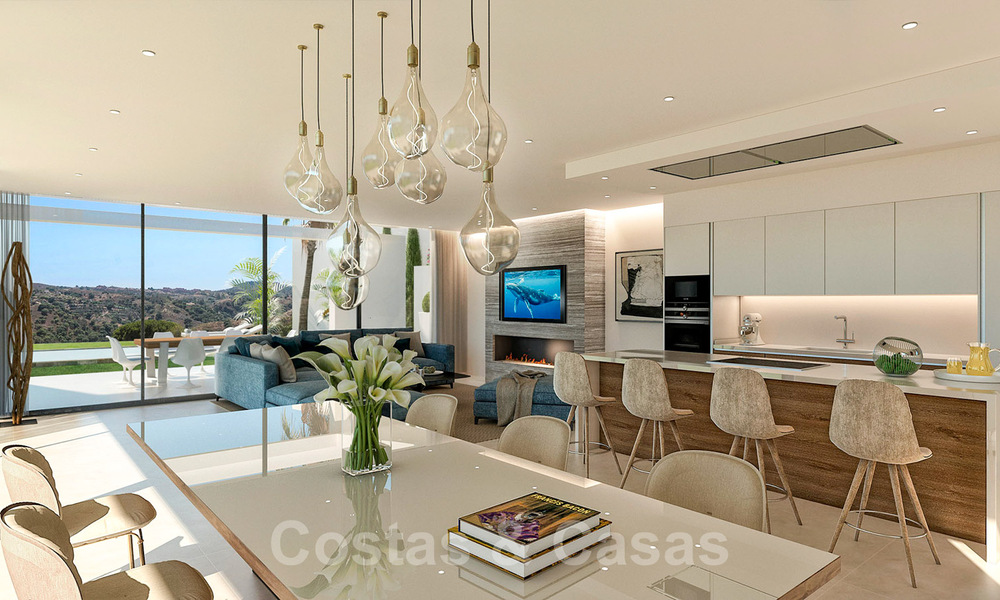 Villa moderna en venta en el campo de golf de Mijas con vistas panorámicas al mar 39803
