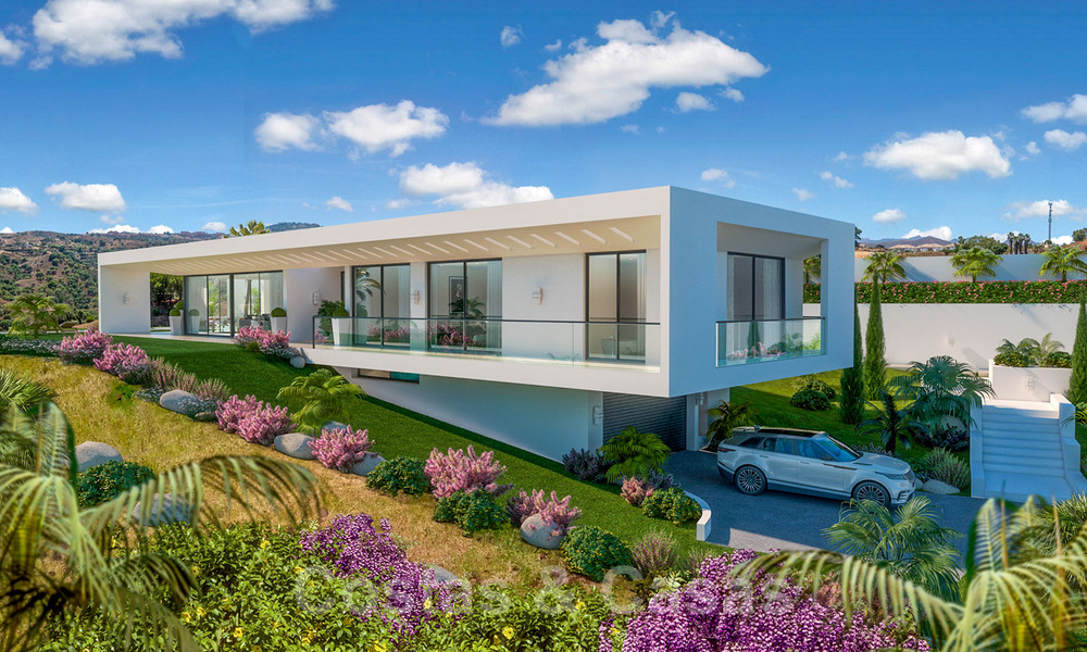 Villa moderna en venta en el campo de golf de Mijas con vistas panorámicas al mar 39809