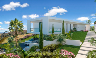 Villa moderna en venta en el campo de golf de Mijas con vistas panorámicas al mar 39810 
