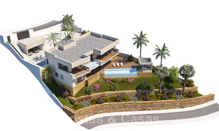 Modernas villas de nueva construcción en venta con vistas panorámicas al mar, cerca de Mijas Pueblo, Costa del Sol 39861 
