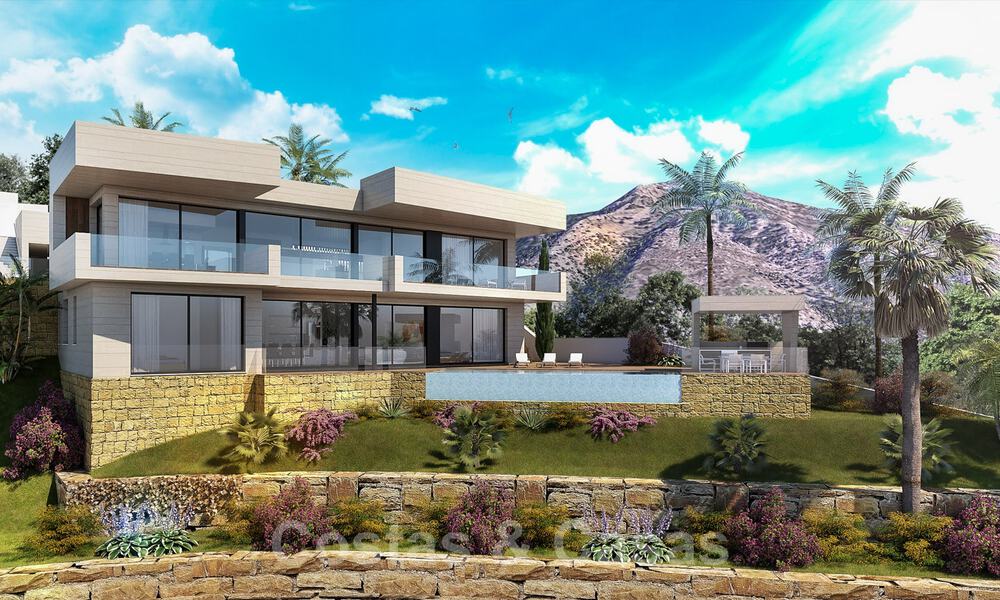 Modernas villas de nueva construcción en venta con vistas panorámicas al mar, cerca de Mijas Pueblo, Costa del Sol 39862
