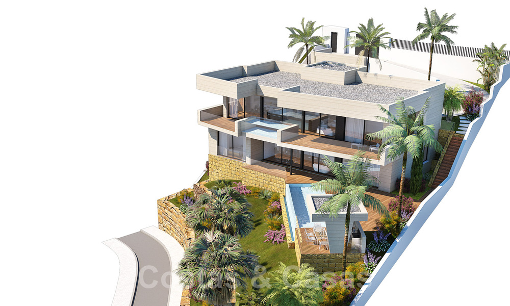 Modernas villas de nueva construcción en venta con vistas panorámicas al mar, cerca de Mijas Pueblo, Costa del Sol 39864