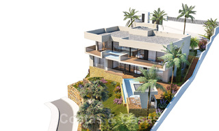 Modernas villas de nueva construcción en venta con vistas panorámicas al mar, cerca de Mijas Pueblo, Costa del Sol 39864 