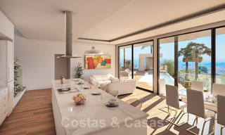 Modernas villas de nueva construcción en venta con vistas panorámicas al mar, cerca de Mijas Pueblo, Costa del Sol 39865 