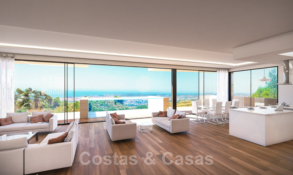 Modernas villas de nueva construcción en venta con vistas panorámicas al mar, cerca de Mijas Pueblo, Costa del Sol 39866