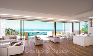 Modernas villas de nueva construcción en venta con vistas panorámicas al mar, cerca de Mijas Pueblo, Costa del Sol 39866 