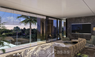 Parcela + proyecto de construcción exclusivo en venta para una villa moderna en la Milla de Oro, Marbella 40312 
