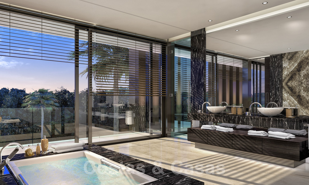 Parcela + proyecto de construcción exclusivo en venta para una villa moderna en la Milla de Oro, Marbella 40313