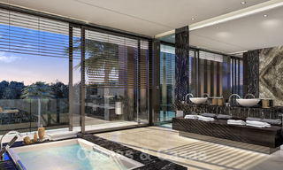 Parcela + proyecto de construcción exclusivo en venta para una villa moderna en la Milla de Oro, Marbella 40313 