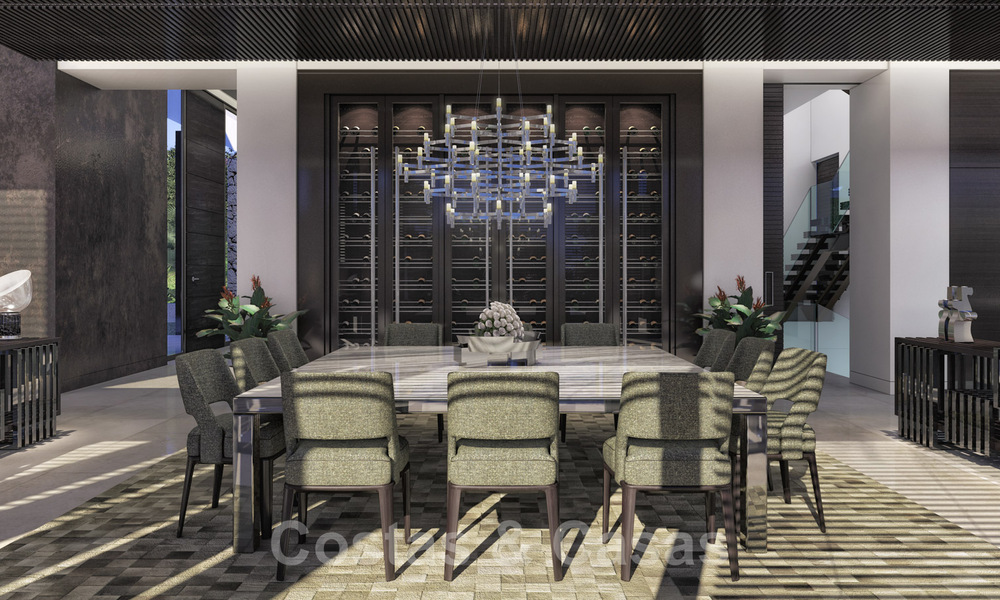 Parcela + proyecto de construcción exclusivo en venta para una villa moderna en la Milla de Oro, Marbella 40315