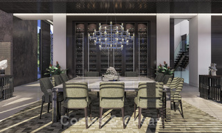 Parcela + proyecto de construcción exclusivo en venta para una villa moderna en la Milla de Oro, Marbella 40315 