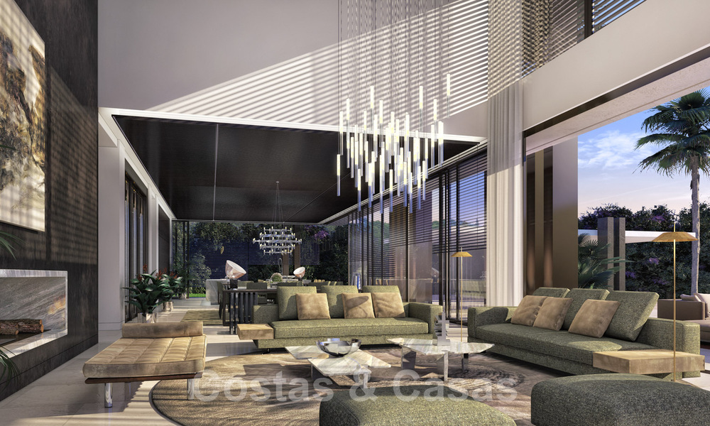 Parcela + proyecto de construcción exclusivo en venta para una villa moderna en la Milla de Oro, Marbella 40316