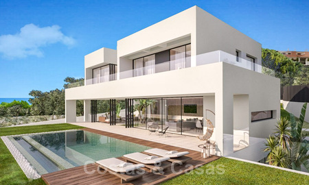 Modernas y contemporáneas villas, de nueva construcción, en venta, en el centro de la Milla de Oro de Marbella 40346