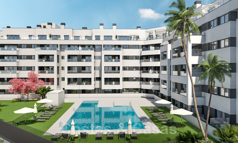Listos para entrar a vivir, modernos - apartamentos nuevos en venta en el centro de Marbella a un paso de la playa 40353