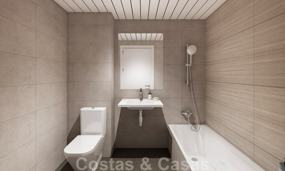 Listos para entrar a vivir, modernos - apartamentos nuevos en venta en el centro de Marbella a un paso de la playa 40354