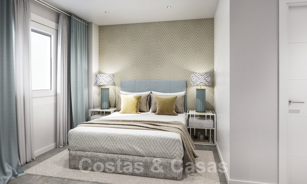 Listos para entrar a vivir, modernos - apartamentos nuevos en venta en el centro de Marbella a un paso de la playa 40360