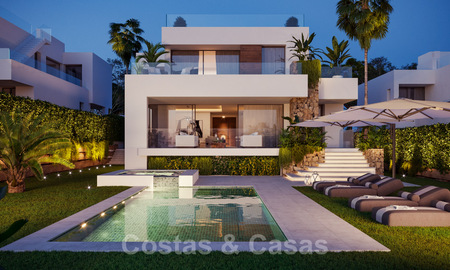Modernas villas de nueva construcción en venta en la Milla de Oro, Marbella 40365