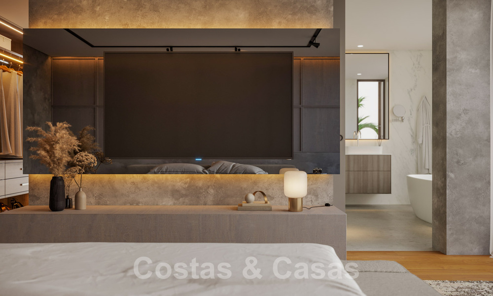 Modernas villas de nueva construcción en venta en la Milla de Oro, Marbella 40367