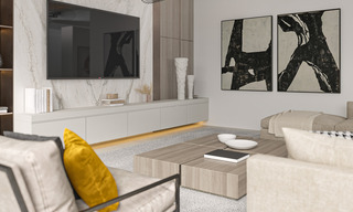 Modernas villas de nueva construcción en venta en la Milla de Oro, Marbella 40369 